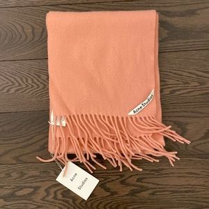 Acne Pink Wool Scarf Archive